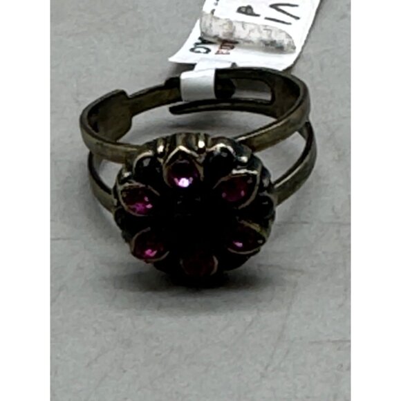 Mariana ring purple crystals one size round R-7218 502280 READ NEW - Picture 8 of 8